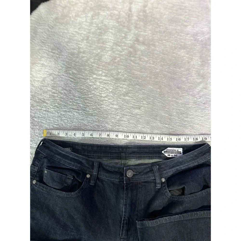 Buffalo David Bitton Jackson‎ X Straight Blue Denim Jeans Size 38x32 Stretch